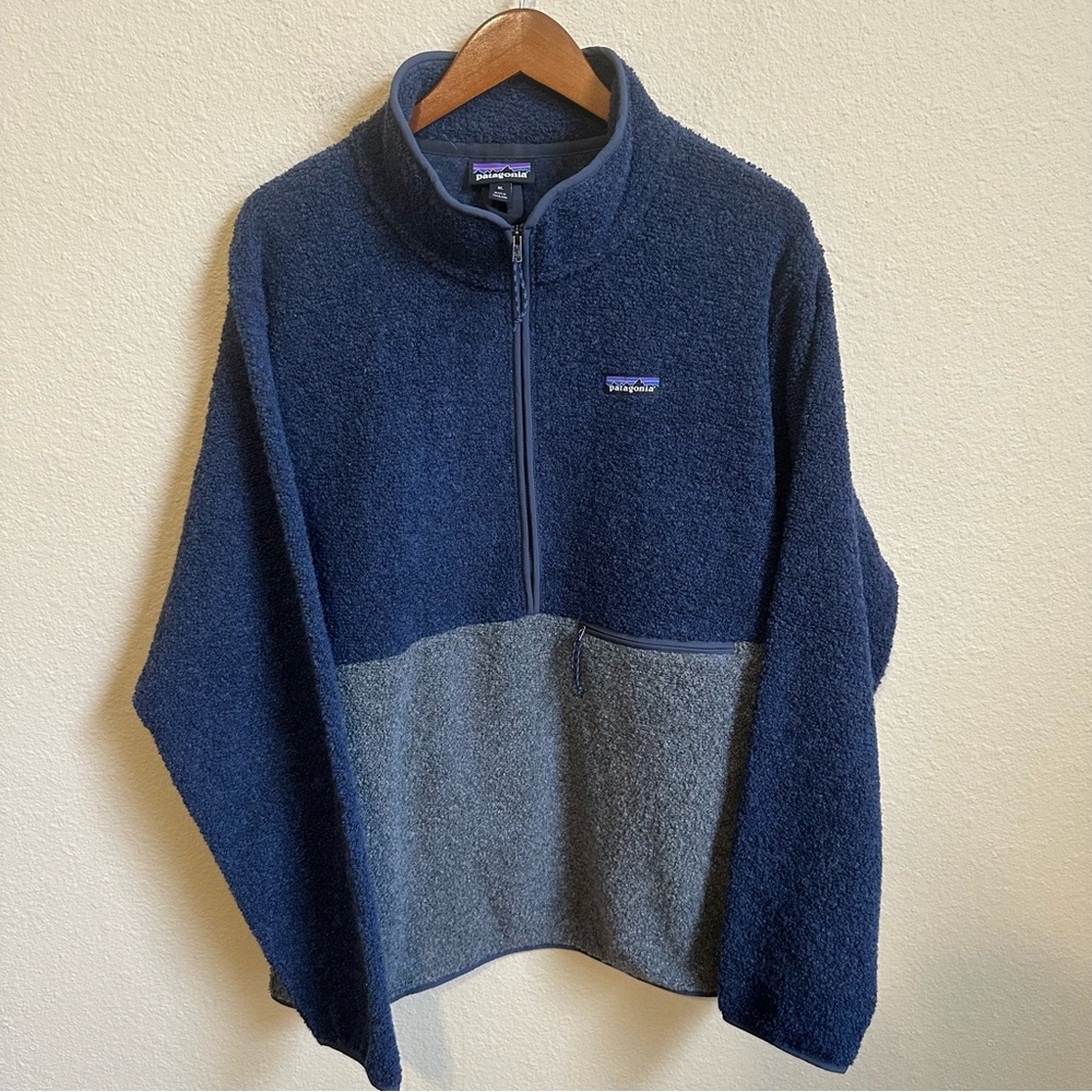 Patagonia Men’s Reclaimed Wool Blend Fleece 1/2 Zip Pullover